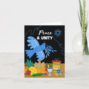 Kwanzukah Peace Unity Dove Symbols Geschenke Karte