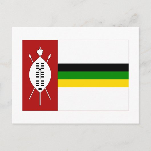 KwaZulu-Flagge Postkarte (Vorderseite)