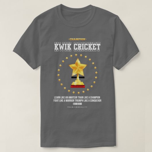 Kwik cricket3 T-Shirt (Design vorne)
