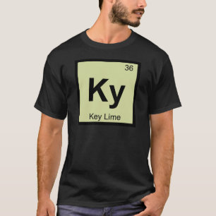 Ky - Chemie-Torte mit Key Lime Periodic Table Symb T-Shirt