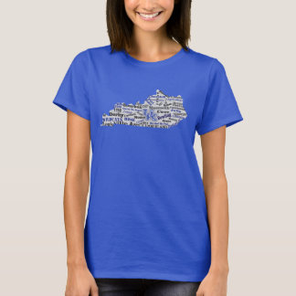 KY Word Cloud (V1 Blau) T-Shirt