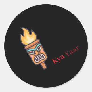 Kyaa Yaar Runder Aufkleber