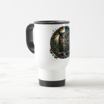 Kybernetische Eule Natur vs Technologie Steampunk