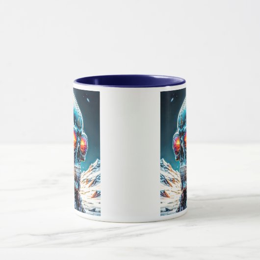 Kybernetischer Eiskrieger Tasse (Zentrum)