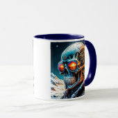 Kybernetischer Eiskrieger Tasse (VorderseiteRechts)