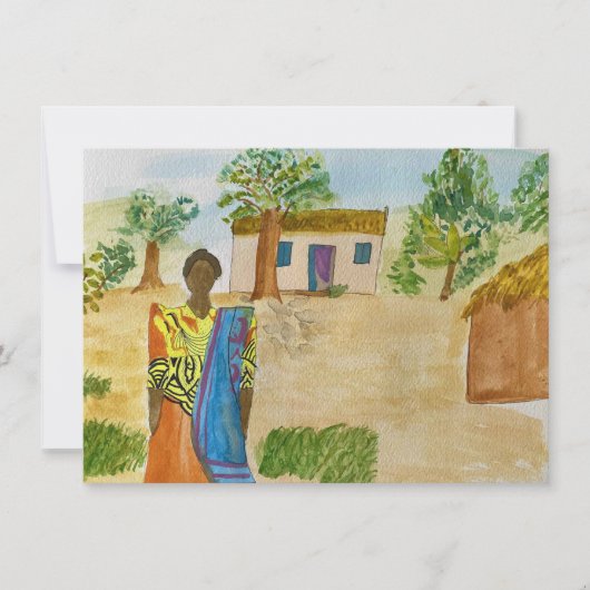 "Kyeeya Woman" Notecard Mitteilungskarte (Vorderseite)