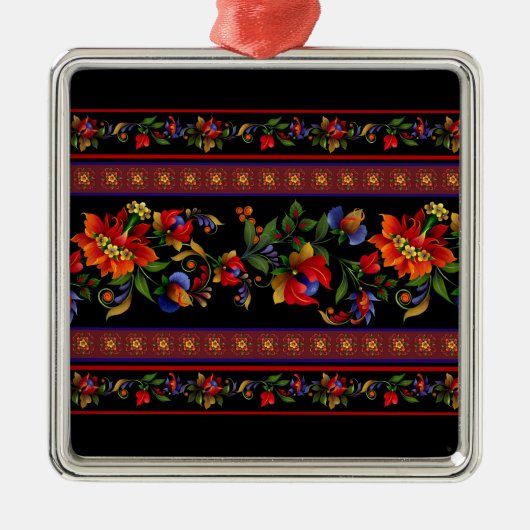 Kyiv Black Silbernes Ornament (Vorne)