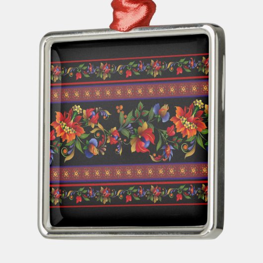 Kyiv Black Silbernes Ornament (Links)