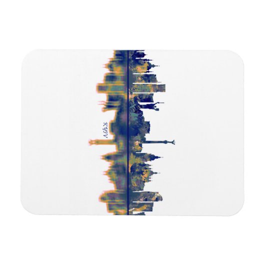 Kyiv Skyline Magnet (Horizontal)