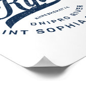 Kyiv Ukraine Retro  Poster (Ecke)