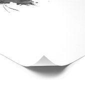 Kyiv Ukraine Skyline BW Poster (Ecke)