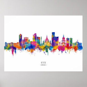 Kyiv Ukraine Skyline Poster