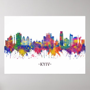 Kyiv Ukraine Skyline Poster