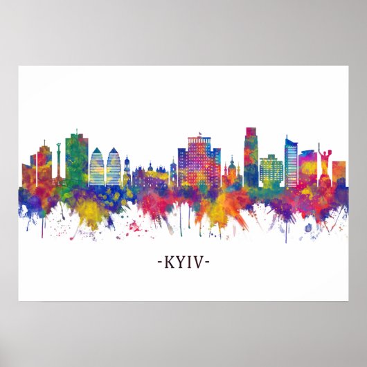 Kyiv Ukraine Skyline Poster (Vorne)