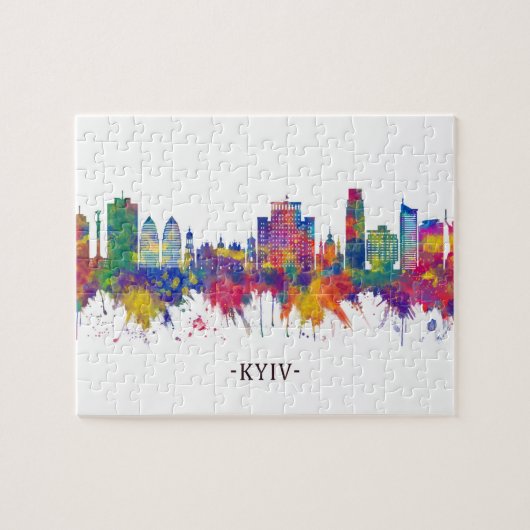 Kyiv Ukraine Skyline Puzzle (Horizontal)