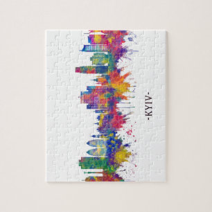 Kyiv Ukraine Skyline Puzzle