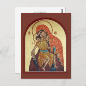 Kykkos Mutter Gottes Gebetskarte Postkarte (Vorne/Hinten)