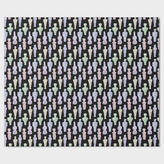 Kykladen-Figuren Geschenkpapier (Flach)