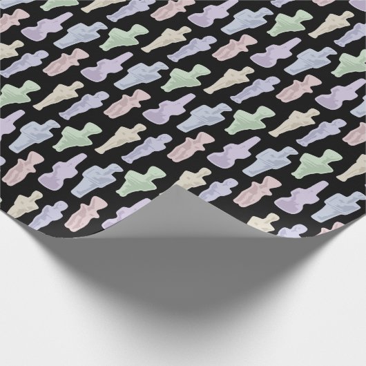 Kykladen-Figuren Geschenkpapier (Ecke)