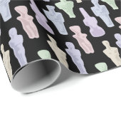 Kykladen-Figuren Geschenkpapier (Rolleneckpunkt)