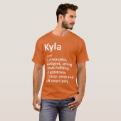 KYLA Definition Personalized Name Funny Christmas  T-Shirt (Vorne ganz)