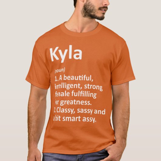 KYLA Definition Personalized Name Funny Christmas  T-Shirt (Vorderseite)