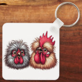 "Kyle & Katie Silkie" Duo  Aluminum Keychain Schlüsselanhänger (Rückseite)