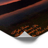 Kyle Lake, Falls Creek, Pa, Sunset Poster (Ecke)
