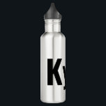 Kyle Mens Name Edelstahlflasche<br><div class="desc">Schwarz ist ein Kyle-Mens-Name.</div>