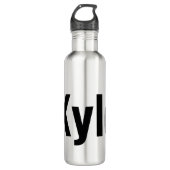 Kyle Mens Name Edelstahlflasche (Vorderseite)