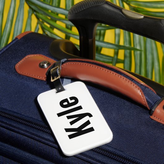 Kyle Mens Name Gepäckanhänger (Vorderseite Insitu 1)