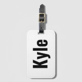 Kyle Mens Name Gepäckanhänger (Vorderseite Vertikal)