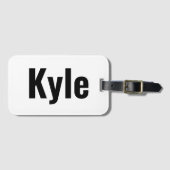 Kyle Mens Name Gepäckanhänger (Vorderseite (Horizontal))
