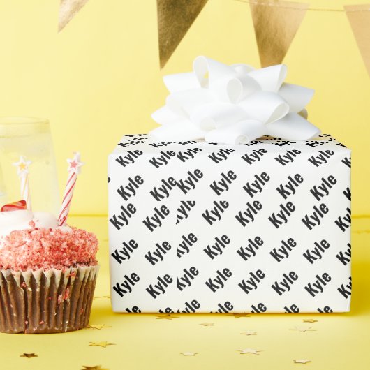 Kyle Mens Name Geschenkpapier (Geburtstagsparty)
