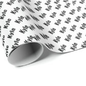 Kyle Mens Name Geschenkpapier (Rolleneckpunkt)