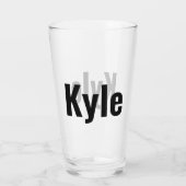 Kyle Mens Name Glas (Rückseite)