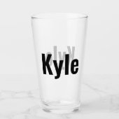 Kyle Mens Name Glas (Vorderseite)