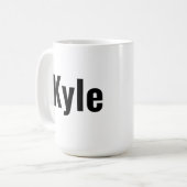 Kyle Mens Name Kaffeetasse (Vorderseite Links)