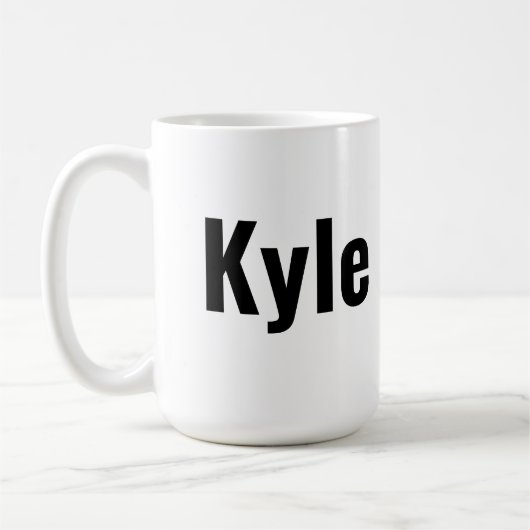 Kyle Mens Name Kaffeetasse (Links)