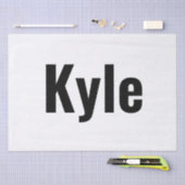 Kyle Mens Name Seidenpapier (Handwerk)