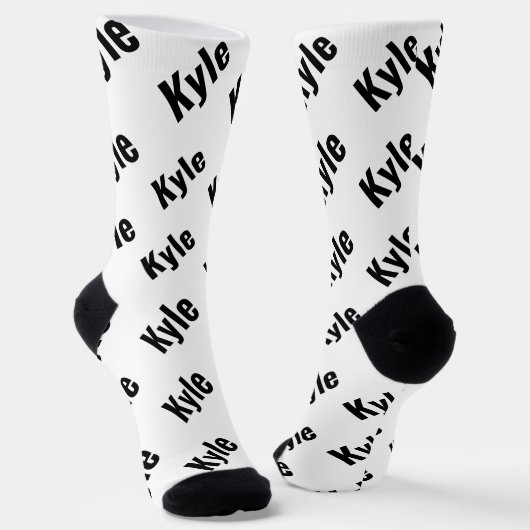 Kyle Mens Name Socken (Gewinkelt)