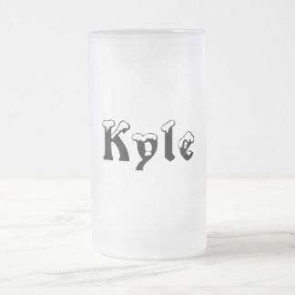 Kyle-Name Art-Mattierte Tasse