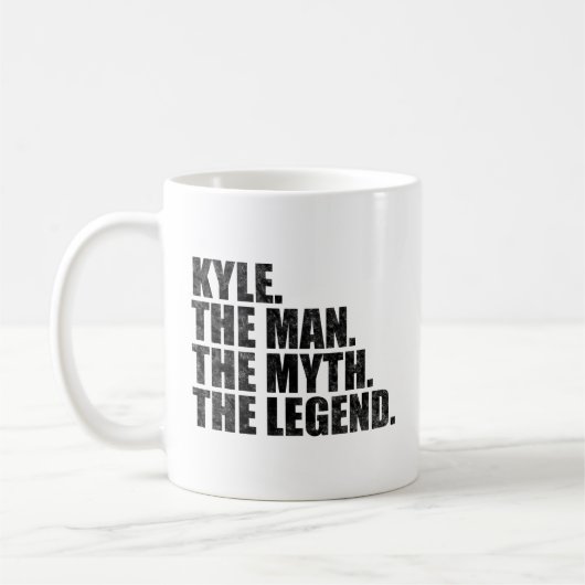 Kyle Name, Kyle Der Mann Der Mythos Die Legende Kaffeetasse (Links)