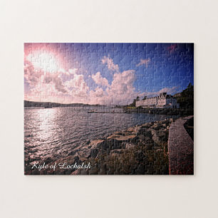 Kyle of Lochalsh in Schottland mit Blick auf Skye Puzzle