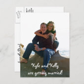 Kyle und Kelly heiraten! Ankündigungspostkarte (Vorne/Hinten)
