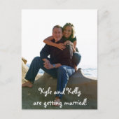 Kyle und Kelly heiraten! Ankündigungspostkarte (Vorderseite)