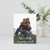 Kyle und Kelly heiraten! Ankündigungspostkarte (Stehend Vorderseite)