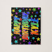 "KYLE" Vorname, Spaß "GLÜCKLICHER GEBURTSTAG" Puzzle (Vertikal)