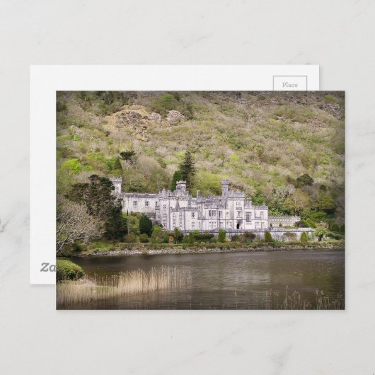 Kylemore Abbey Castle in Irland Postkarte (Vorne/Hinten)