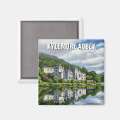 Kylemore Abbey Ireland Travel Magnet (Vorderseite/Rückseite)